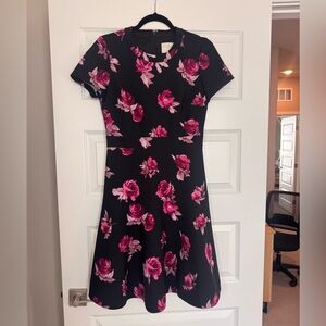 Kate Spade Black and Pink Floral Dress